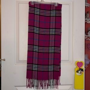 Pink Burberry scarf